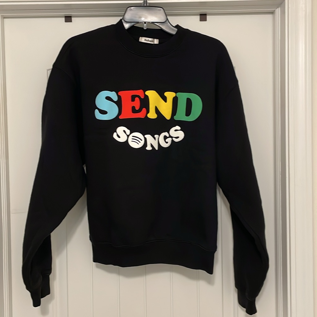 Madhappy X Spotify Sweatshirt Send Songs Rare Collab Size Small Black Madhappy X Spotify Sweatshirt Send Songs Rare Collab Size Small Black